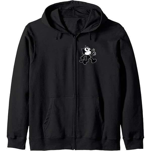 Amazon.com: Felix The Cat Trippy Zip Hoodie : Clothing